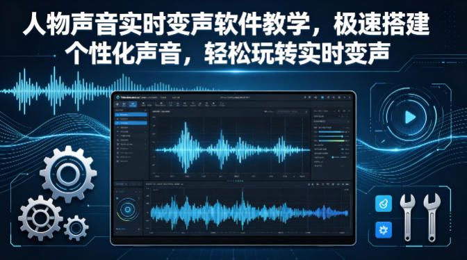 人物声音实时变声软件教学，极速搭建个性化声音，轻松玩转实时变声-大川资源分享站