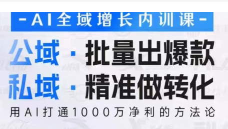 吴思晓·2026AI全域增长内训课+思维导图-大川资源分享站