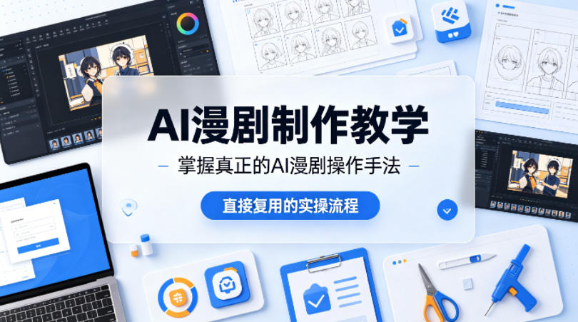 AI漫剧制作教学，带你掌握真正的AI漫剧操作手法，直接复用的实操流程-大川资源分享站