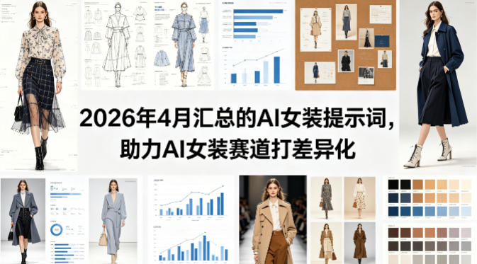 2026年4月汇总的AI女装提示词，助力AI女装赛道打差异化-大川资源分享站