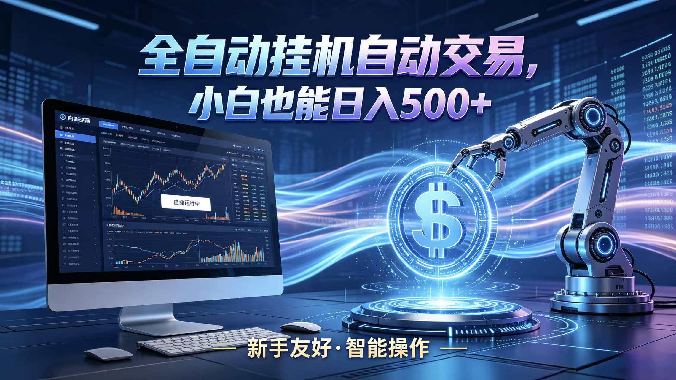 全新智能化交易助手，傻瓜式操作，小白也能快速上手，轻松实现日入500+-大川资源分享站