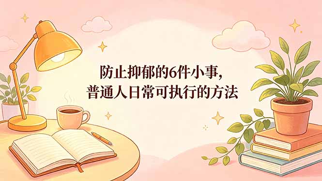 付费文章：防止抑郁的6件小事，普通人日常可执行的方法-大川资源分享站