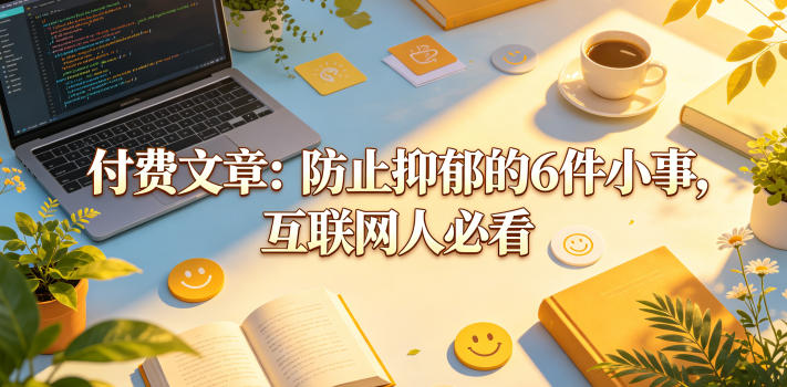付费文章：防止抑郁的6件小事，互联网人必看！-大川资源分享站
