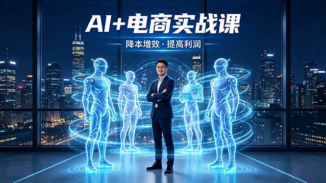 AI+电商实战课，1人+N个AI 智能体，把SOP变AI员工，实现降本增效提高利润-大川资源分享站