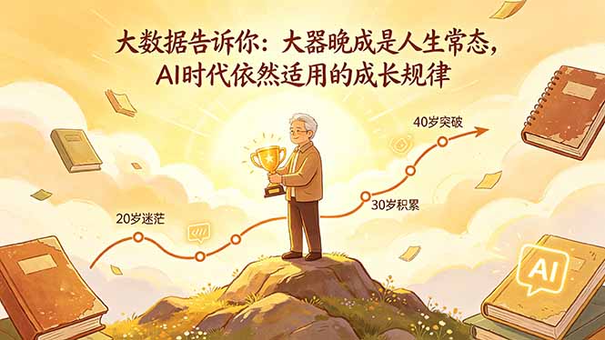 付费文章：大数据告诉你：大器晚成是人生常态，AI 时代依然适用的成长规律-大川资源分享站