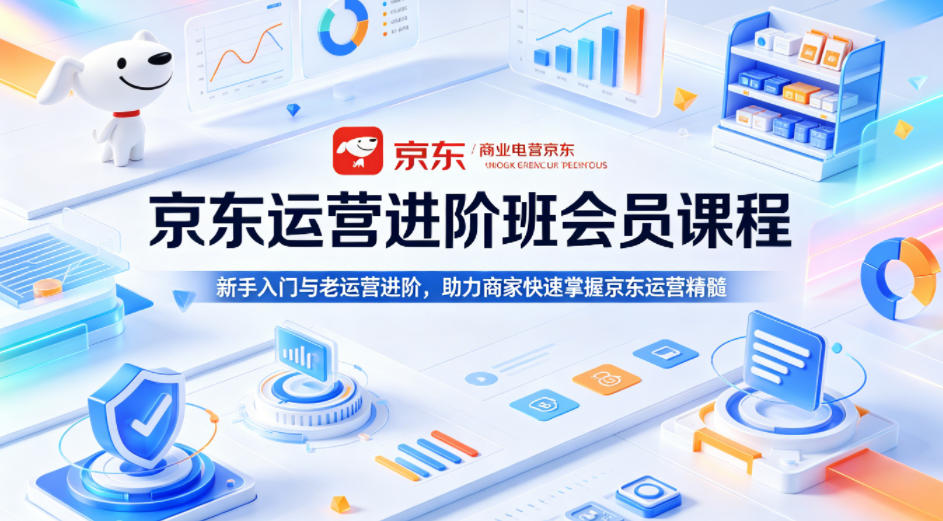 京东运营进阶班会员课程，新手入门与老运营进阶，助力商家快速掌握京东运营精髓-大川资源分享站