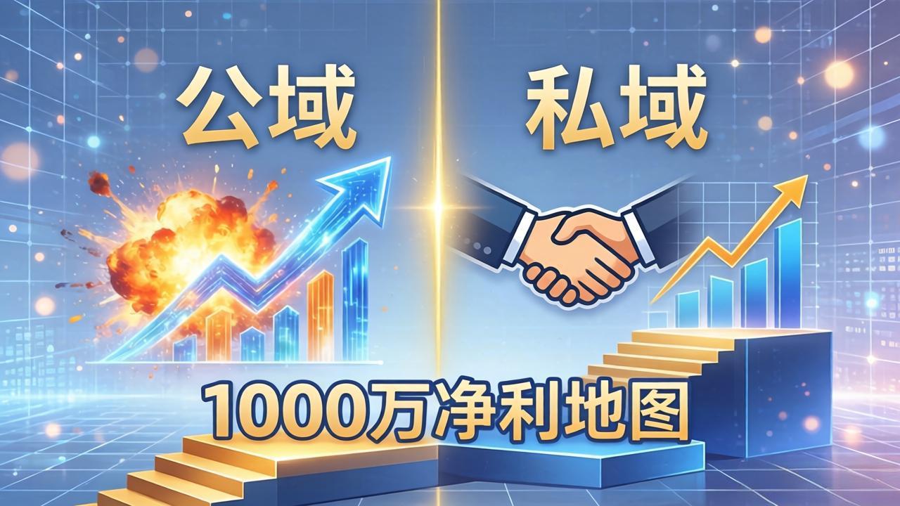 公域玩命出爆款，私域悄悄做成交：这套AI内训课，2026给你打通1000万净利的地图-大川资源分享站