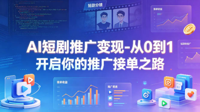 AI短剧推广变现-从0到1开启你的推广接单之路-大川资源分享站