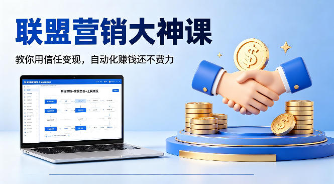 联盟营销大神课，教你用信任变现，自动化賺钱还不费力【原创双语字幕】-大川资源分享站