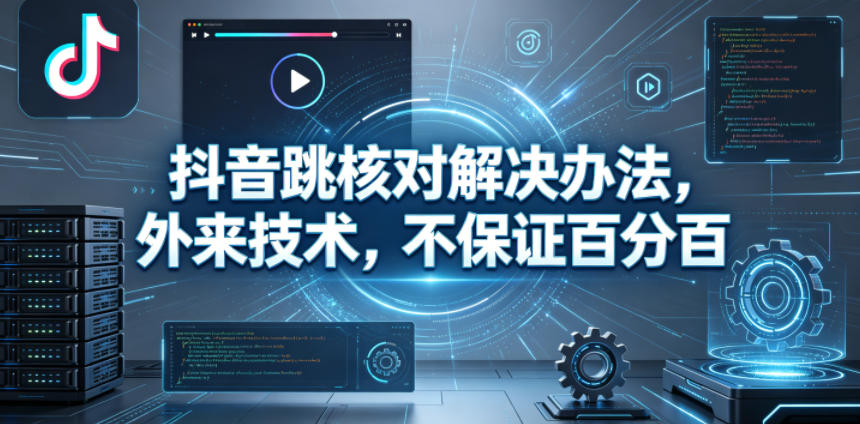 抖音跳核对解决办法,外来技术,不保证百分百-大川资源分享站