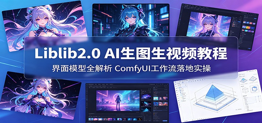 Liblib2.0 AI生图生视频教程：界面模型全解析，ComfyUI工作流落地实操-大川资源分享站