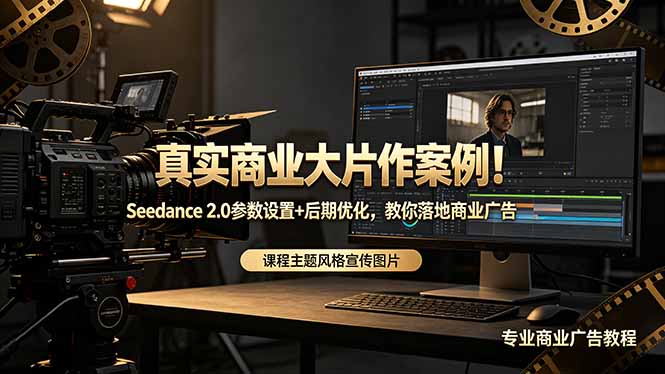 真实商业大片作案例！Seedance 2.0参数设置+后期优化，教你落地商业广告-大川资源分享站