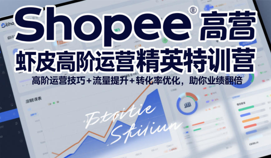 Shopee虾皮高阶运营精英特训营，高阶运营技巧+流量提升+转化率优化，助你业绩翻倍(更新26年5月)-大川资源分享站