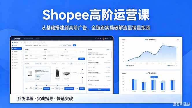Shopee高阶运营课-2026年5月更新，从基础搭建到高阶广告，全链路实操破解流量销量瓶颈-大川资源分享站