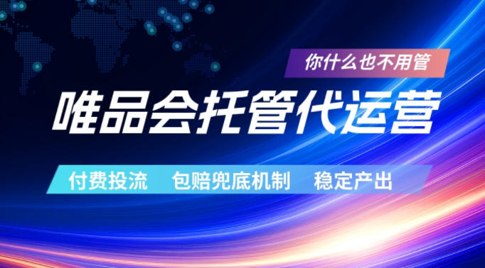 唯品会托管代运营，付费投流玩法，包赔兜底机制，稳定产出【揭秘】-大川资源分享站
