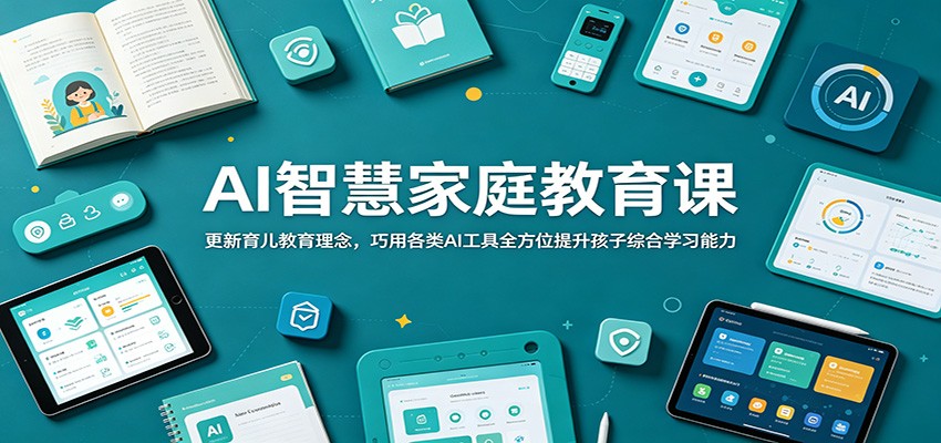 AI智慧家庭教育课：更新育儿教育理念，巧用各类AI工具全方位提升孩子综合学习能力-大川资源分享站