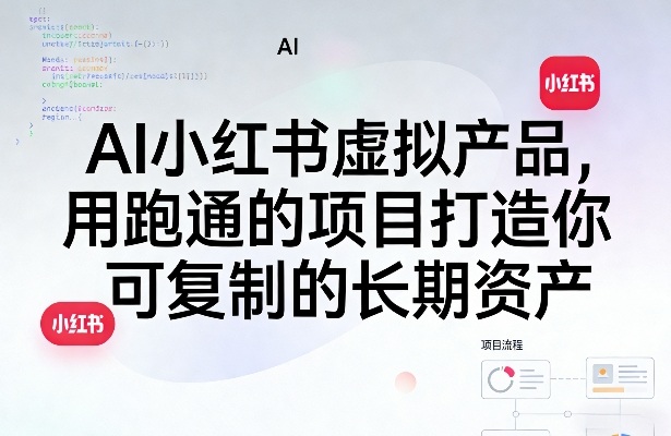 AI小红书虚拟产品,用跑通的项目打造你可复制的长期资产(更新)-大川资源分享站