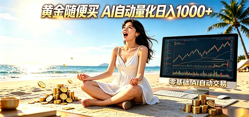 黄金随便买？AI自动外汇量化交易 在家当皇帝 日入1000+-大川资源分享站