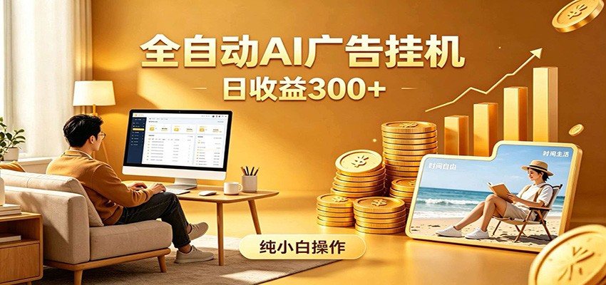 AI风口项目，全程解放双手，后台自动运行赚取收益，每天稳定收益300+-大川资源分享站