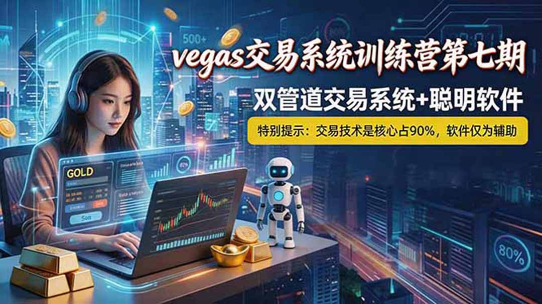 【海外美金AI搬砖】Vegas交易技术+聪明软件， 黄金期货日赚50-1000U， 长期稳定，小白轻松上手-大川资源分享站