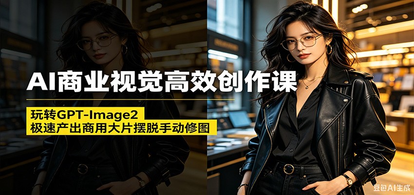 AI商业视觉高效创作课：玩转GPT-Image2，极速产出商用大片摆脱手动修图(更新)-大川资源分享站