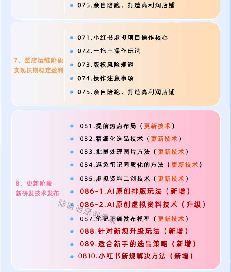 图片[4]-小红书虚拟项目特训班9.0，全面拥抱AI，批量产出原创PPT货源，单品/单店纯利润几万到几十W-白蛇网