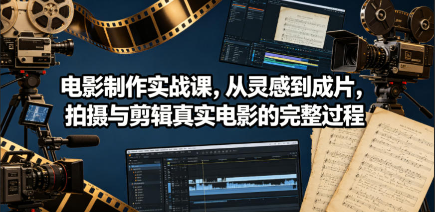 电影制作实战课，从灵感到成片，拍摄与剪辑真实电影的完整过程【原创双语字幕】-大川资源分享站