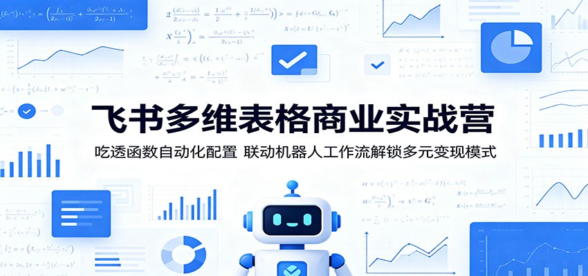 飞书多维表格商业实战营：吃透函数自动化配置，联动机器人工作流解锁多元变现模式-大川资源分享站