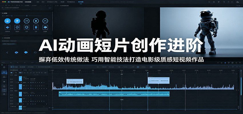 AI动画短片创作进阶：摒弃低效传统做法，巧用智能技法打造电影级质感短视频作品-大川资源分享站