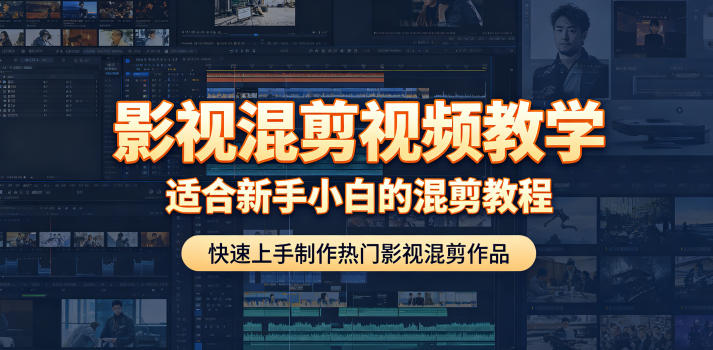影视混剪视频教学，适合新手小白的混剪教程，快速上手制作热门影视混剪作品-大川资源分享站