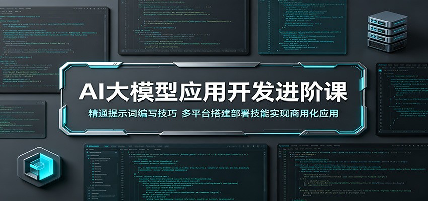 AI大模型应用开发进阶课:精通提示词编写技巧,多平台搭建部署技能实现商用化应用-大川资源分享站