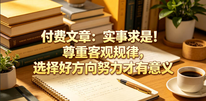 付费文章:实事求是!尊重客观规律,选择好方向努力才有意义-大川资源分享站
