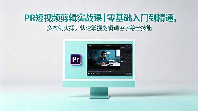 PR短视频剪辑实战课｜零基础入门到精通，多案例实操，快速掌握剪辑调色字幕全技能-大川资源分享站