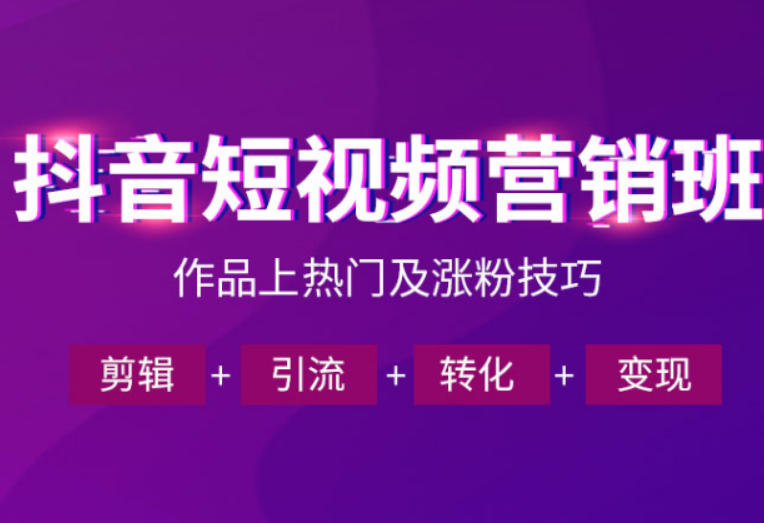 抖音短视频运营班，一门课学会作品上热门及涨粉技巧，引流转化剪辑变现(2026年5月)-大川资源分享站