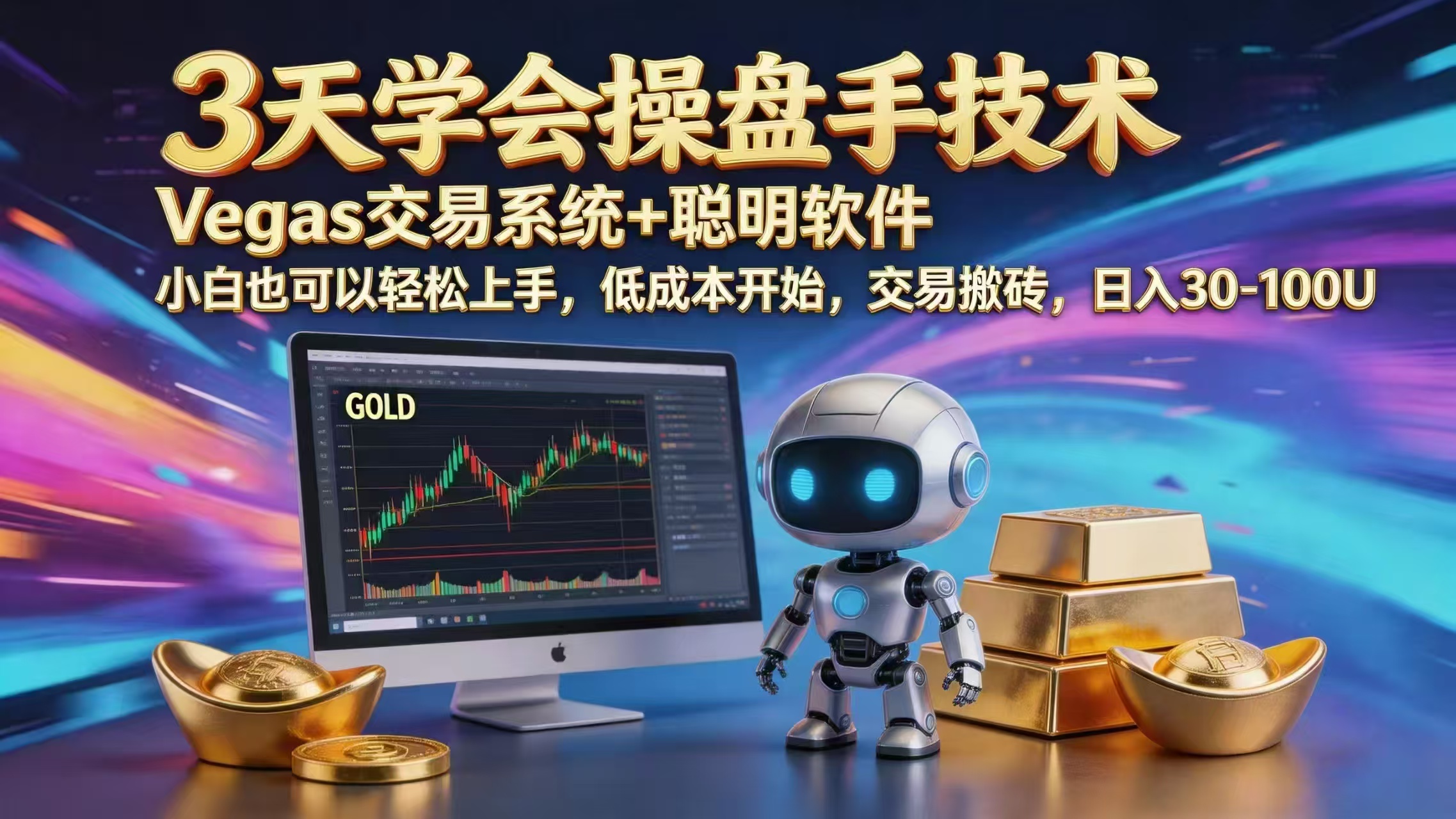 三天学会操盘手技术，vegas技术+聪明软件，小白也可以轻松上手，日入1000+-大川资源分享站