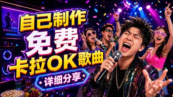 免费卡拉OK歌曲制作全攻略：音轨分离字幕制作，零基础快速做出专业K歌视频-大川资源分享站