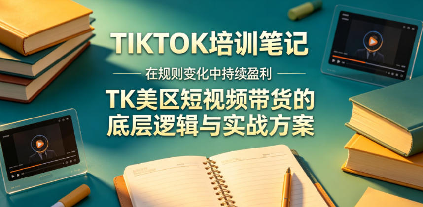 视界跨境TIKTOK4月17培训笔记，在规则变化中持续盈利，TK美区短视频带货的底层逻辑与实战方案【文档】-大川资源分享站