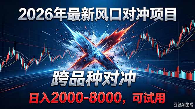2026创业新风口！最新对冲！跨品种对冲！日收益2000-6000+-大川资源分享站