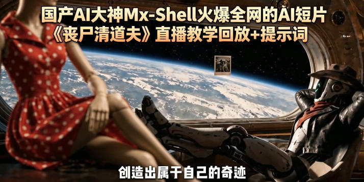 国产AI大神Mx-Shell火爆全网的AI短片《丧尸清道夫》直播教学回放+提示词-大川资源分享站