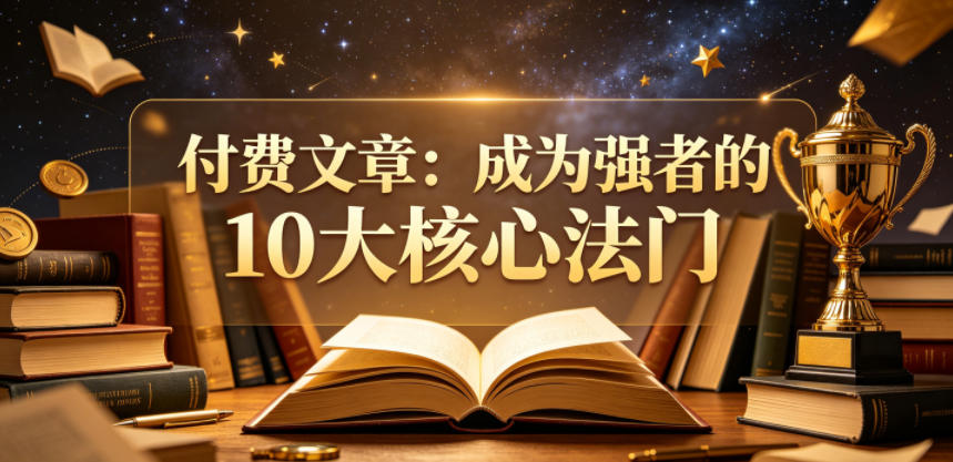 付费文章：成为强者的10大核心法门-大川资源分享站