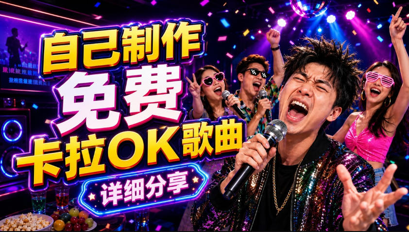 零基础AI制作免费卡拉OK视频教程，从歌曲生成、音轨分离到字幕制作、视频导出，手把手教学-大川资源分享站