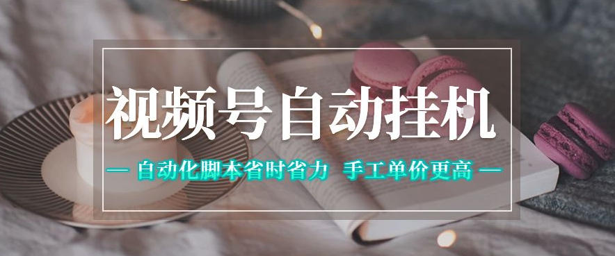 视频号自动挂G项目，自动化脚本省时省力，手工单价更高，日入300+全网最稳【揭秘】-大川资源分享站