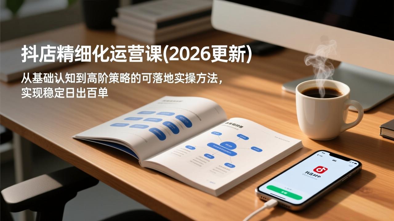抖店精细化运营课(更新6月-大川资源分享站