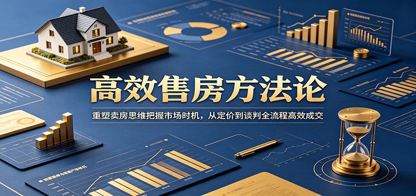 高效售房方法论：重塑卖房思维把握市场时机，从定价到谈判全流程高效成交-大川资源分享站