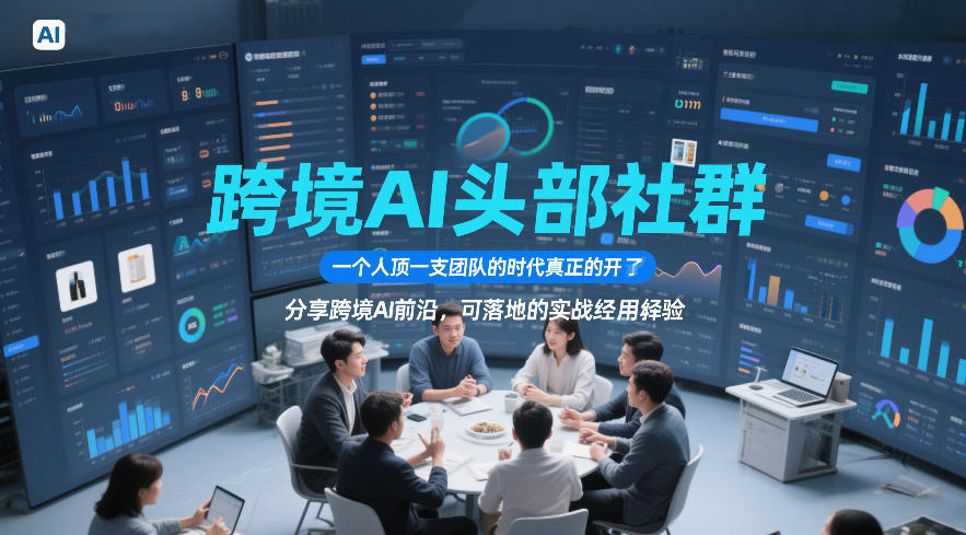 跨境AI头部社群，一个人顶一支团队的时代真正的开始了，分享跨境AI前沿，可落地的实战经验(更新6月19日)-大川资源分享站