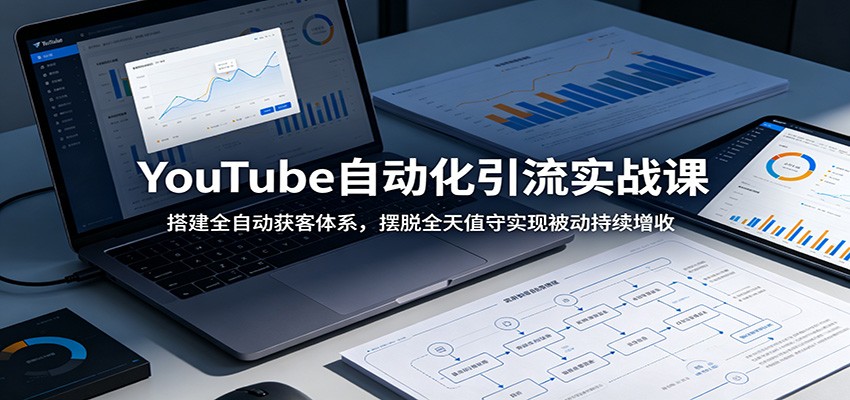 YouTube自动化引流实战课:搭建全自动获客体系,摆脱全天值守实现被动持续增收-大川资源分享站
