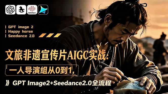 文旅非遗宣传片AIGC实战：一人导演组从0到1，GPT Image2+Seedance2.0全流程-大川资源分享站