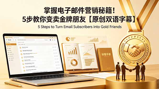 掌握电子邮件营销秘籍！5步教你变卖金牌朋友【原创双语字幕】-大川资源分享站
