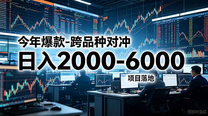 今年爆款-跨品种对冲日入2000-6000，项目落地！-大川资源分享站