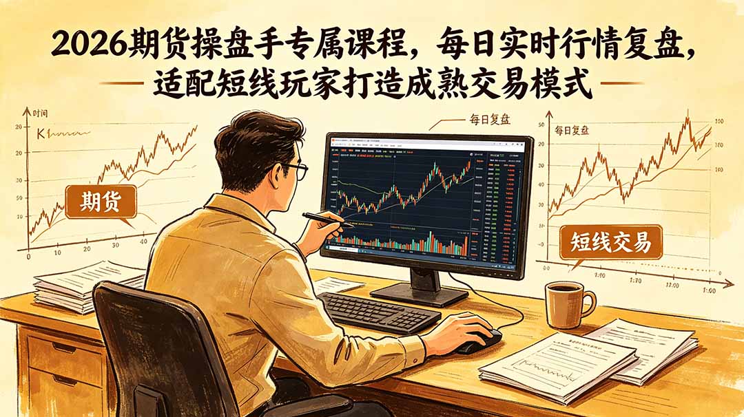 2026期货操盘手专属课程-更新6月，每日实时行情复盘，适配短线玩家打造成熟交易模式-大川资源分享站